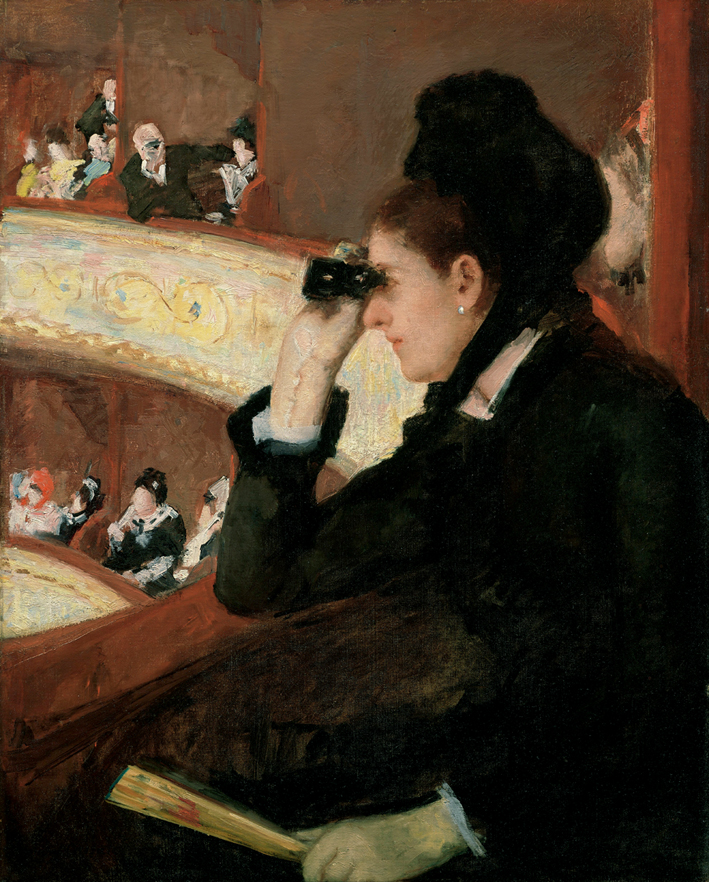  玛丽·卡萨特 Mary Cassatt —— at the francais, a sketch